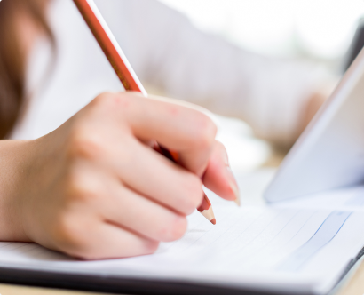 Student writing