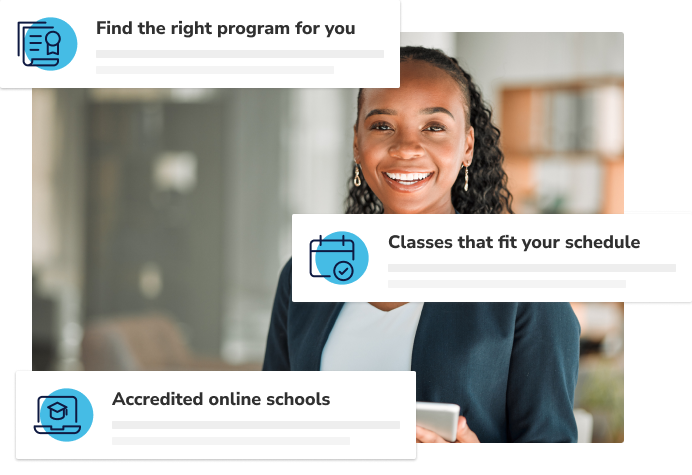 Find the right program for you, Classes that fit your schedule, Accredited online schools