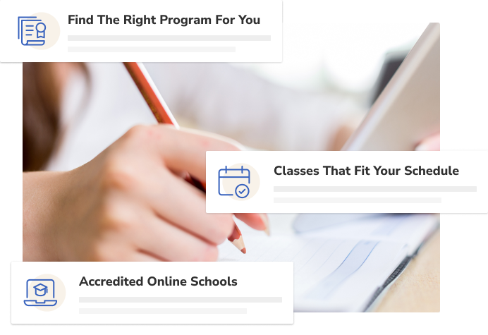 Find the right program for you, Classes that fit your schedule, Accredited online schools