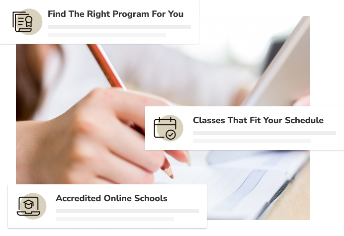 Find the right program for you, Classes that fit your schedule, Accredited online schools