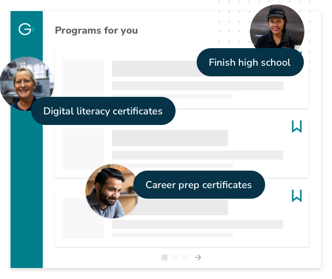 Finish high school, Digital literacy certificates, Career prep certificate