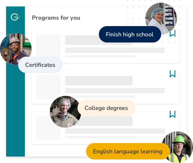 Programs for you: Finish high school, certificates, college degrees, English language learning